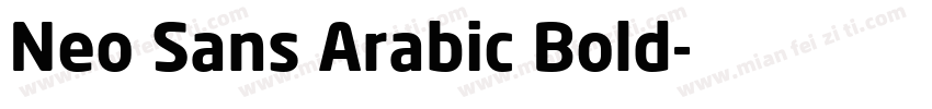 Neo Sans Arabic Bold字体转换